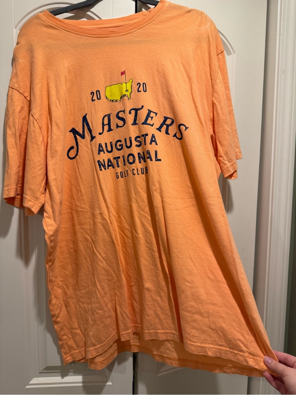 Masters Augusta National 2020 Short-Sleeve Golf T-Shirt - Peach